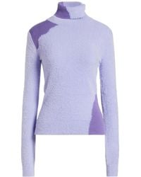 MM6 by Maison Margiela - Solid Color Lightweight Knit Sweater - Lyst