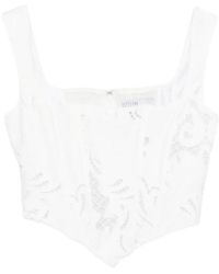 GIUSEPPE DI MORABITO - Cutout Bustier Top - Lyst