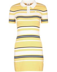 Celine - Lapel Short-Sleeved Dress - Lyst