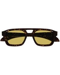 McQueen - Eyewear Pilot Frame Sunglasses - Lyst
