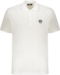 Versace - Cotton Polo Shirt - Lyst