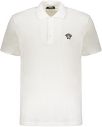 Versace - Cotton Polo Shirt - Lyst