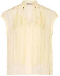 Liu Jo - Chain-Detail V-Neck Top - Lyst