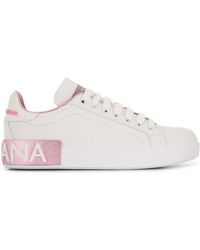 Dolce & Gabbana - Sneakers Portofino Calfskin - Lyst