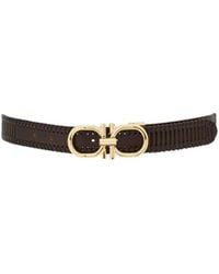 Ferragamo - Ferragamo Eyewear Cutout Leather Belt - Lyst