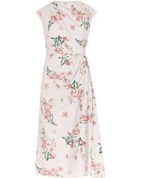 Erdem - Floral-Print Cotton-Poplin Midi Dress - Lyst