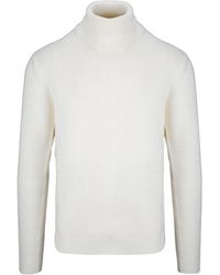 Roberto Collina - High-Neck Knitted Pullover - Lyst