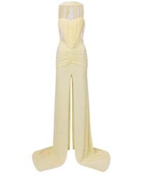 David Koma - Ruched Halterneck Gown - Lyst