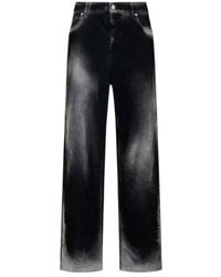 Marni - Logo Patch Straight-Leg Jeans - Lyst