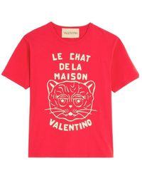 Valentino - Logo Printed Crewneck T-Shirt - Lyst