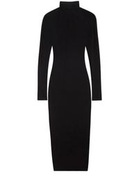 Isabel Marant - Semi-Sheer High-Neck Long-Sleeved Dress - Lyst