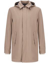 Herno - Hooded Car Coat - Lyst