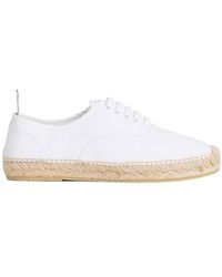 Thom Browne - Jute-Sole Lace-Up Sneakers - Lyst
