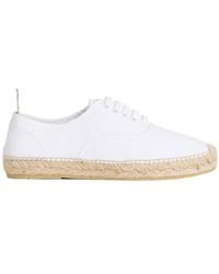 Thom Browne - Jute-Sole Lace-Up Sneakers - Lyst