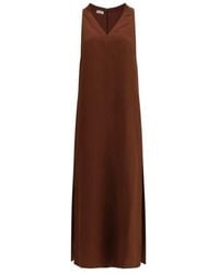 Brunello Cucinelli - V-Neck Dress - Lyst