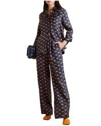 Lanvin - Printed Silk Blouse - Lyst