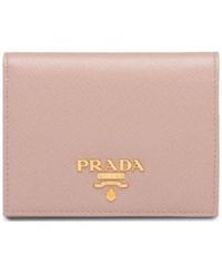 Prada - Logo Bifold Wallet - Lyst
