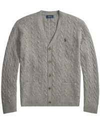 Polo Ralph Lauren - Cable Knit Cardigan - Lyst