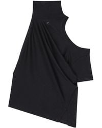Courreges - Courrges Twisted Asymmetrical Cut-Out Shoulder Blouse - Lyst