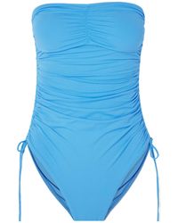 Melissa Odabash - Sydney Strapless Ruched Swimsuit - Lyst