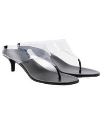 Magda Butrym - Leather And Pvc Thong Sandals - Lyst