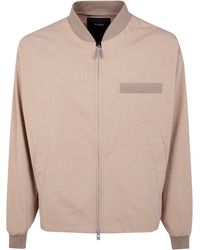 Herno - Perforated-Panel Zip-Up Jacket - Lyst