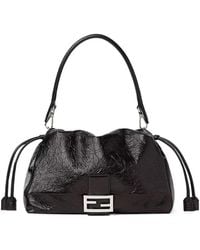 Fendi - Baguette Soft Large Crackled Leather Bag - Lyst