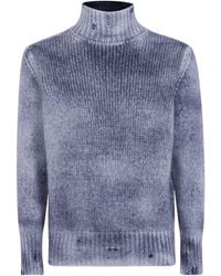 Avant Toi - Distressed-Detail Sweater - Lyst