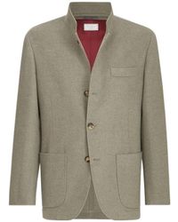Brunello Cucinelli - Lightweight Water-Resistant Cashmere Outerwear Blazer - Lyst