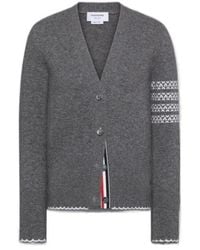 Thom Browne - V-Neck Buttoned Cardigan - Lyst