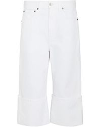 KHAITE - Cuffed Wide-Leg Jeans - Lyst