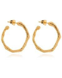 forte_forte - Irregular-Design Hoop Earrings - Lyst
