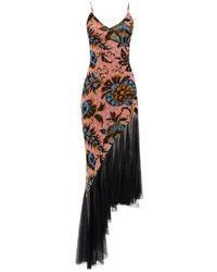 Etro - Floral Printed Panelled Dress - Lyst