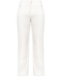 Etro - High-Waist Straight-Leg Trousers - Lyst