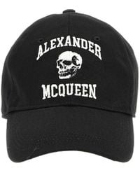 McQueen - Logo Embroidered Baseball Cap - Lyst