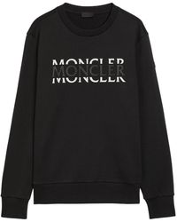 Moncler - Cotton Crew Neck Sweatshirt - Lyst