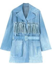 Ermanno Scervino - Tassel Detailed Belted Jacket - Lyst