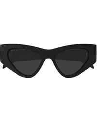 Gucci - Eyewear Cat-Eye Frame Sunglasses - Lyst