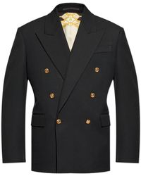 Versace - Double-Breasted Tailored Blazer - Lyst