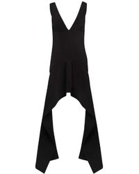 JW Anderson - Jw Anderson V-Neck Draped Mini Dress - Lyst