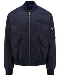 Versace - Logo-Embroidered Zip-Up Bomber Jacket - Lyst
