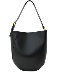 AllSaints - Luna Hobo Leather Shoulder Bag - Lyst