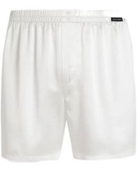 Dolce & Gabbana - Elastic Waist Satin Boxer Shorts - Lyst