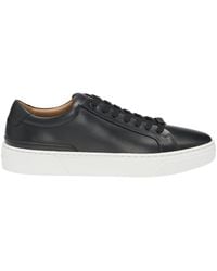 BOSS - Leather Sneakers - Lyst