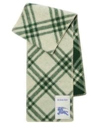 Burberry - Logo Patch Checked Scarf - Lyst