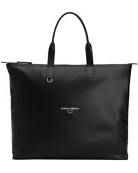 Dolce & Gabbana - Leather Shopper Bag - Lyst