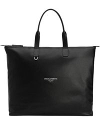 Dolce & Gabbana - Leather Shopper Bag - Lyst