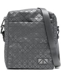 Issey Miyake - Geometric-Pattern Panelled Messenger Bag - Lyst