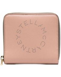 Stella McCartney - Logo Perforated Zipped Wallet - Lyst