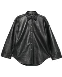 Haikure - Long-Sleeve Shirt-Style Leather Jacket - Lyst